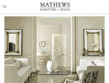 Tablet Screenshot of mathewsfurniture.com